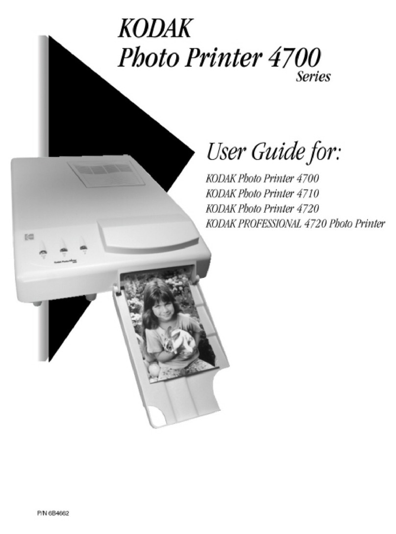 Kodak 4720 PHOTO PRINTER manual