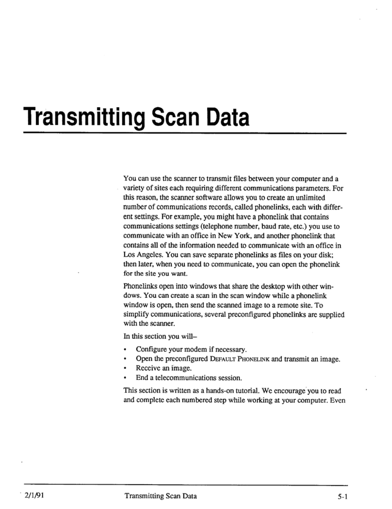 Kodak 35 RAPID FILM SCANNER - USING THE SCANNER User manual