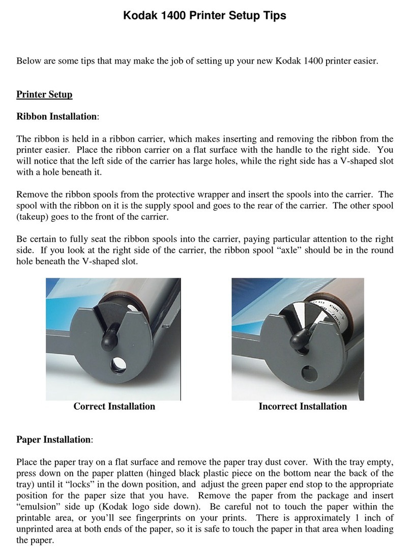 Kodak 1400 User manual