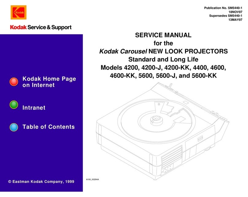 Kodak CAROUSEL NEW LOOK PROJECTOR User manual