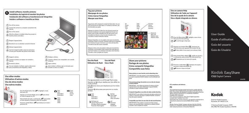 Kodak C122 - Easyshare Digital Camera User manual