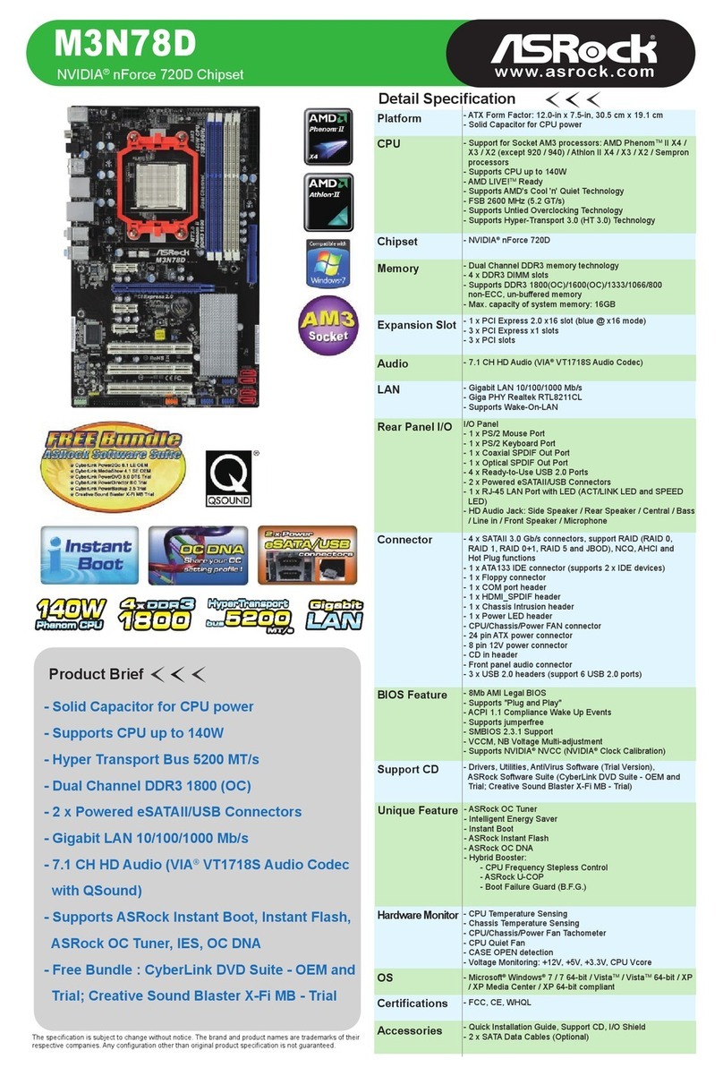 ASROCK M3N78D brochure