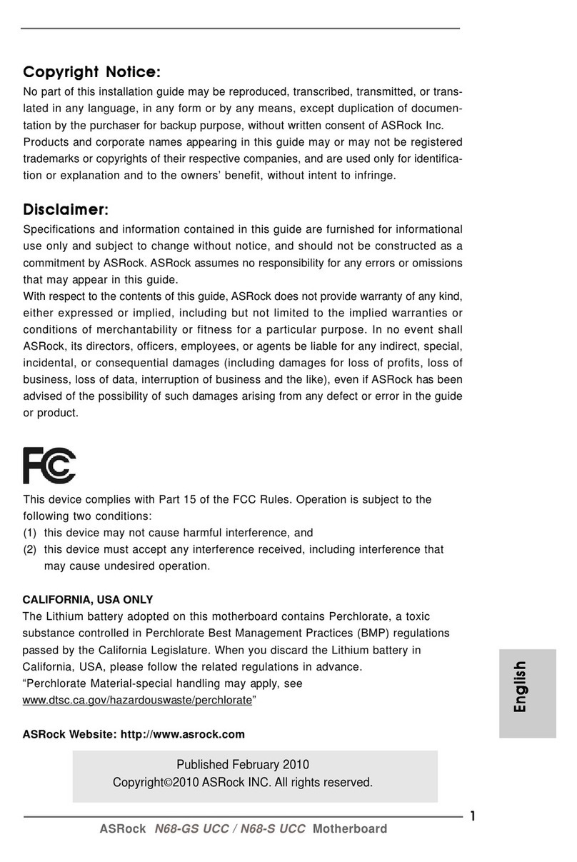 ASROCK N68-GS UCC - User manual