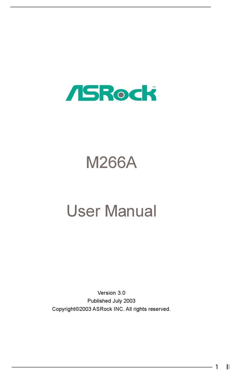 ASROCK M266A R3.0 User manual ASROCK M266A R3.0 User manual
