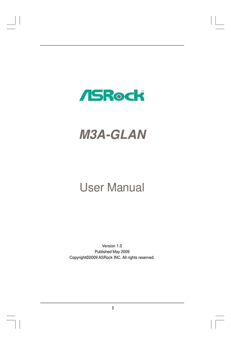 ASROCK M3A-GLAN - V1.0 User manual ASROCK M3A-GLAN - V1.0 User manual