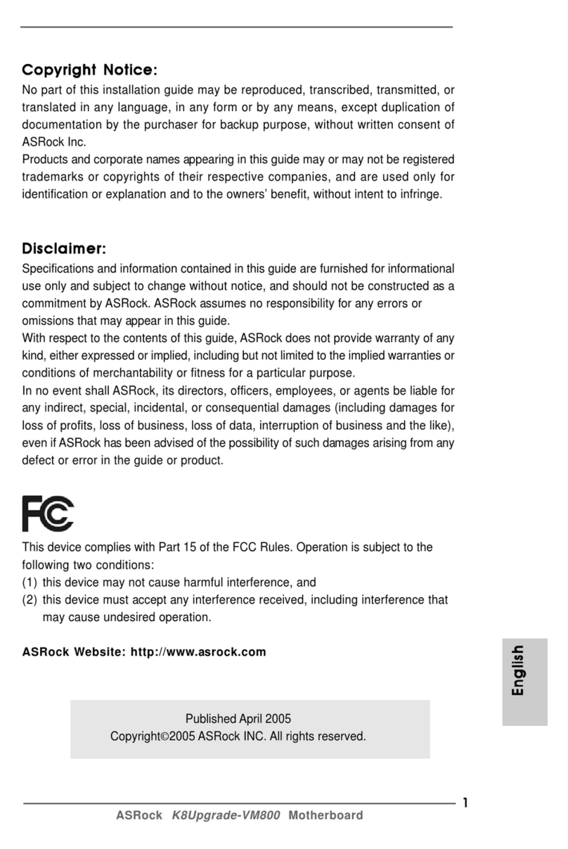 ASROCK K8UPGRADE-VM - User manual