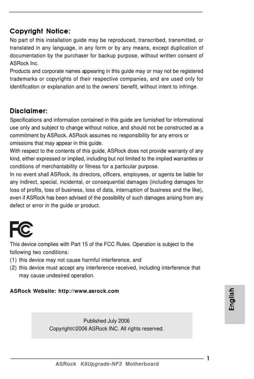 ASROCK K8UPGRADE-NF3 installation guide