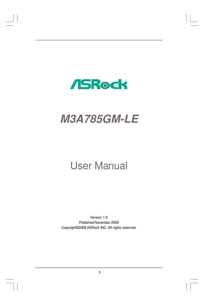ASROCK M3A785GM-LE - V1.0 user manual