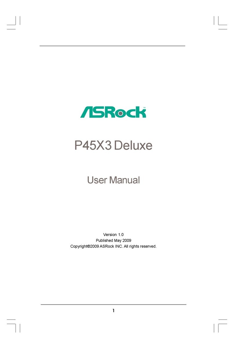 ASROCK P45X3 DELUXE - V1.0 User manual ASROCK P45X3 DELUXE - V1.0 User manual