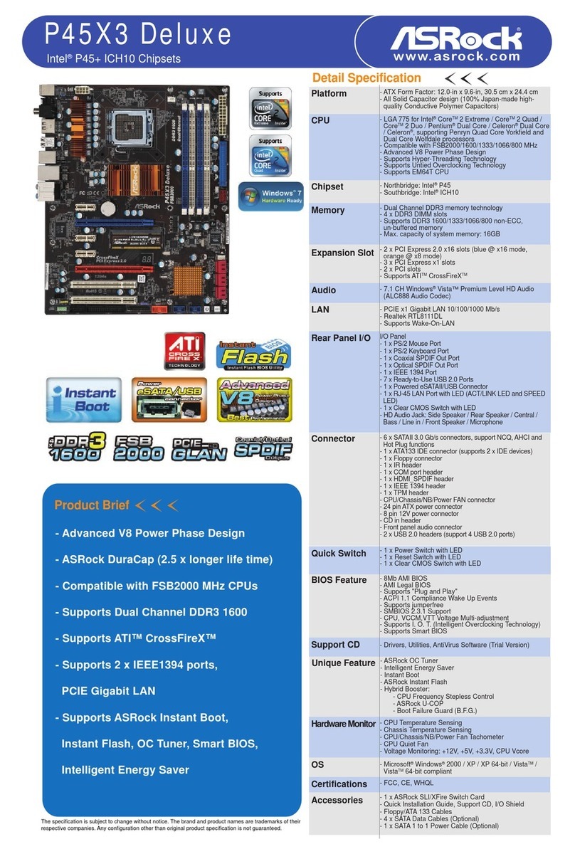 ASROCK P45X3 DELUXE - brochure