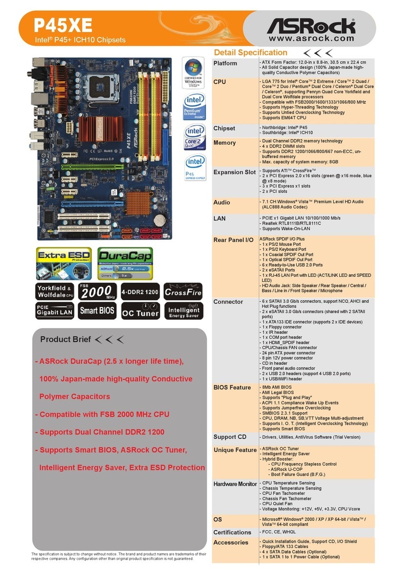 ASROCK P45XE User manual
