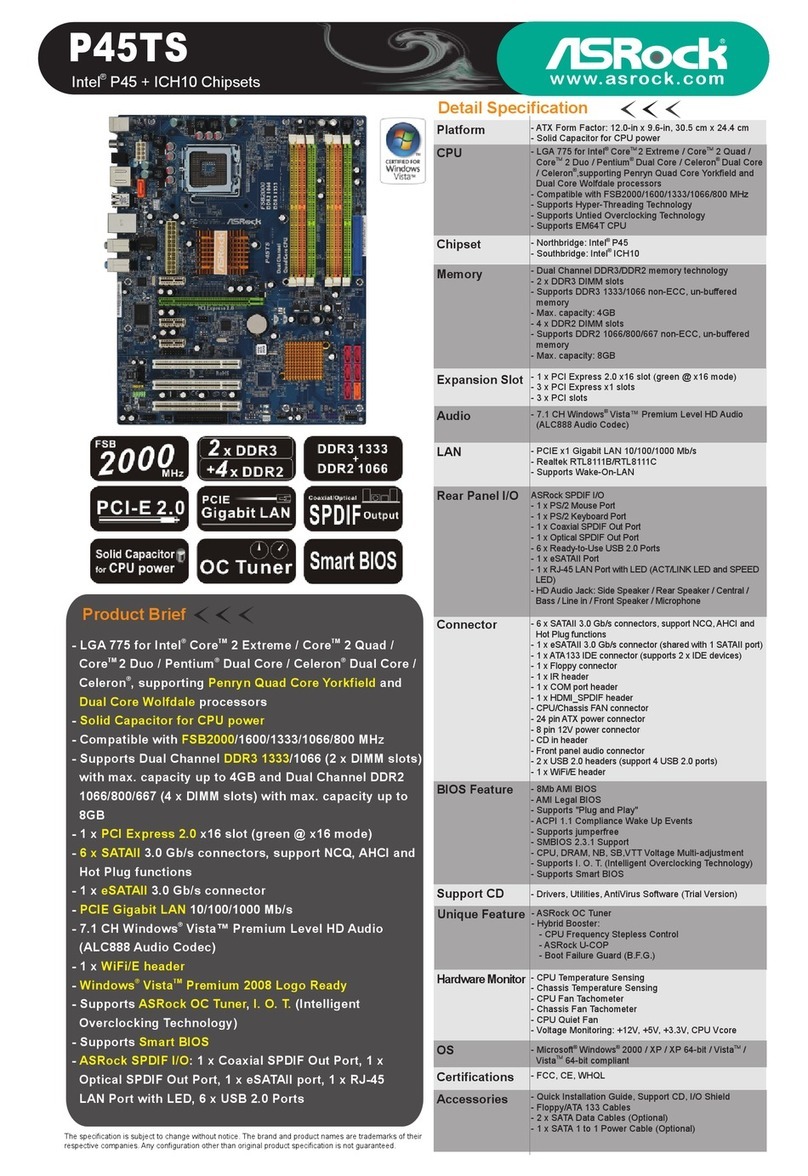 ASROCK P45TS brochure