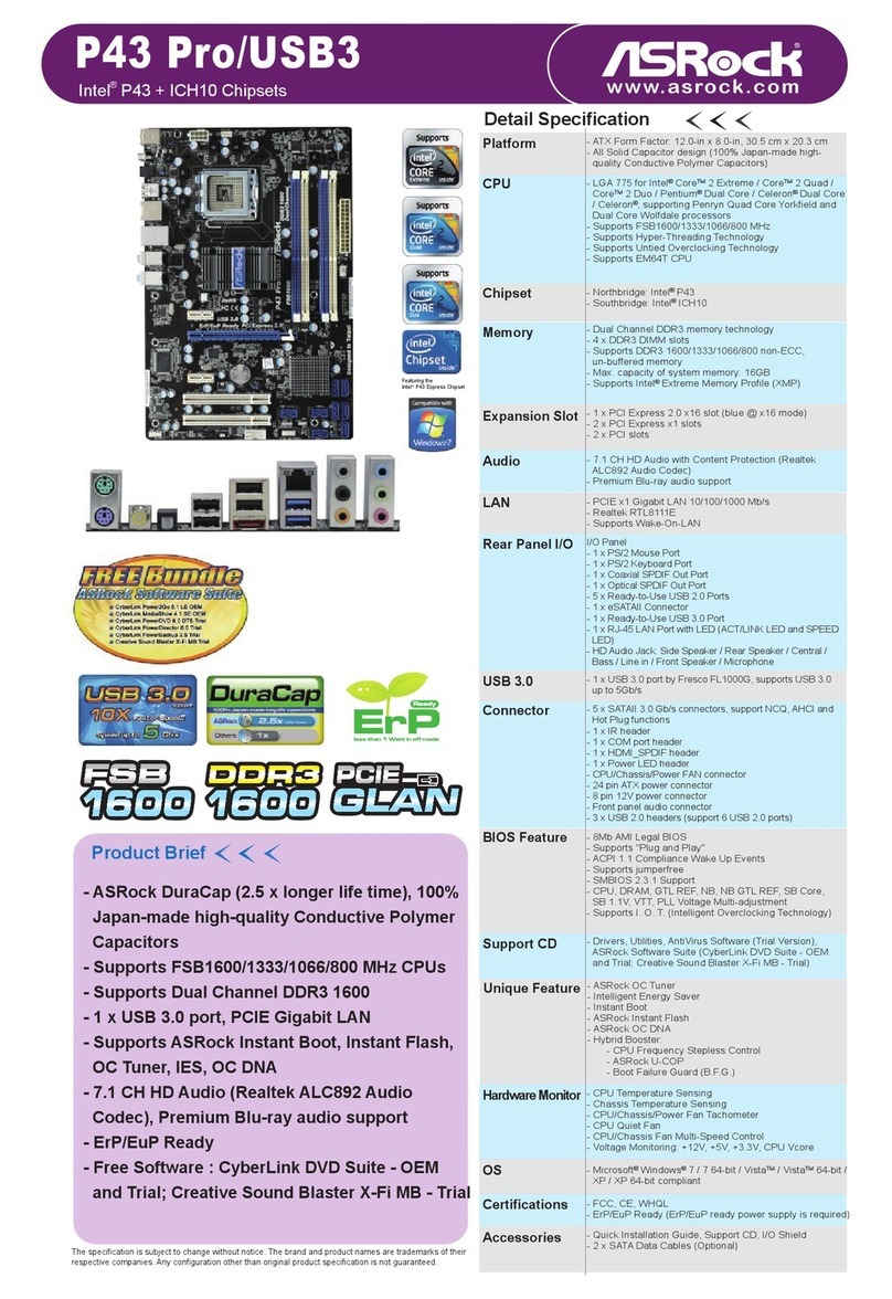 ASROCK P43 PROUSB3 - brochure