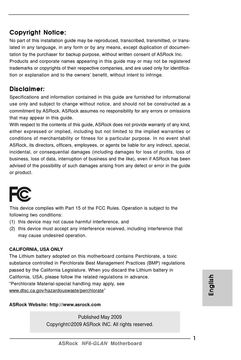 ASROCK NF6-GLAN User manual
