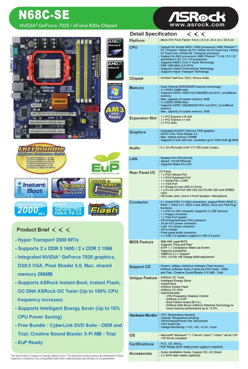 ASROCK N68C-SE brochure