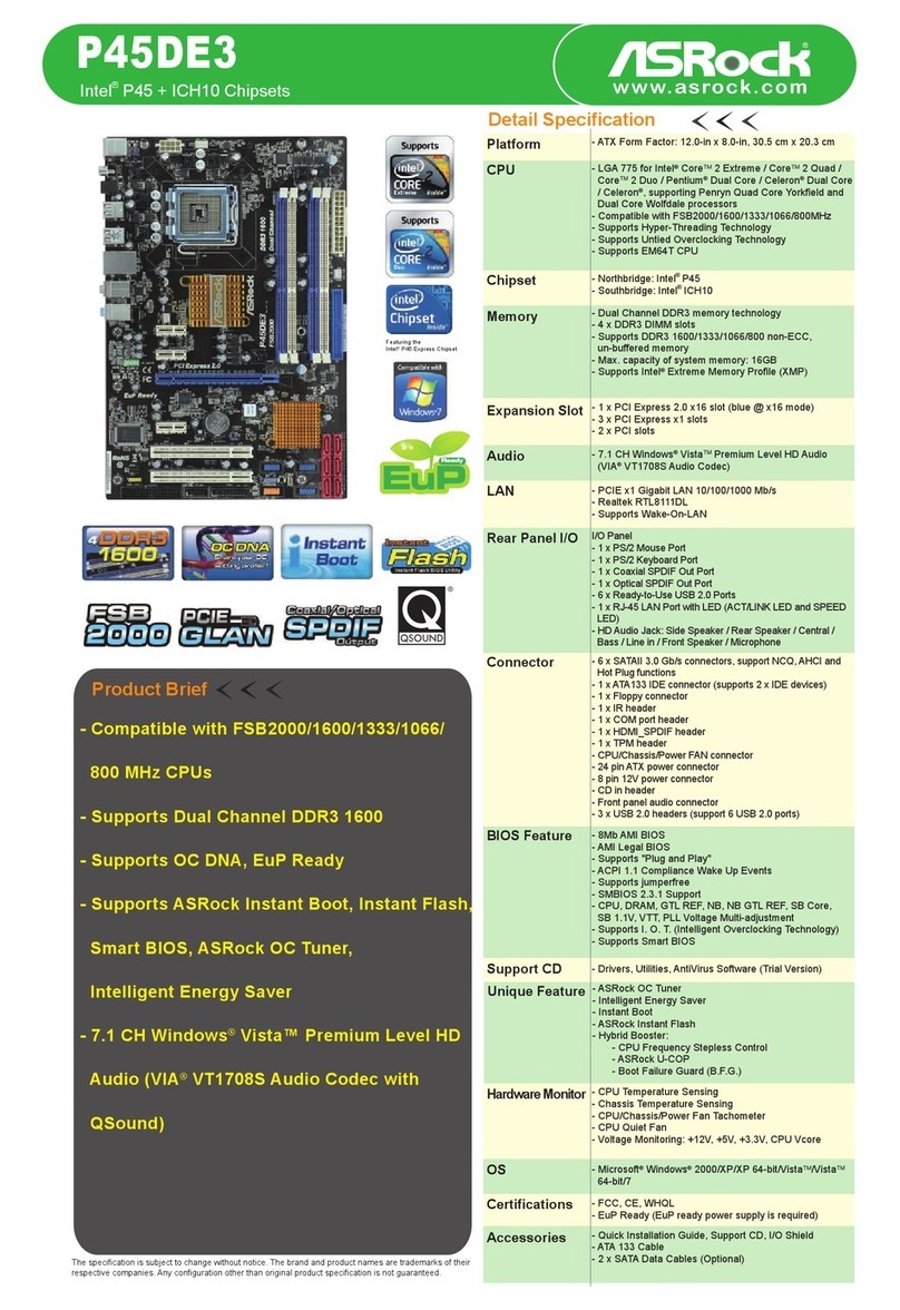 ASROCK P45DE3 User manual ASROCK P45DE3 User manual