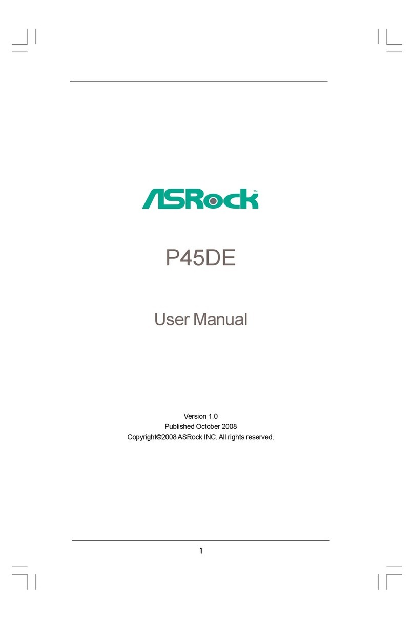 ASROCK P45DE - V1.0 user manual