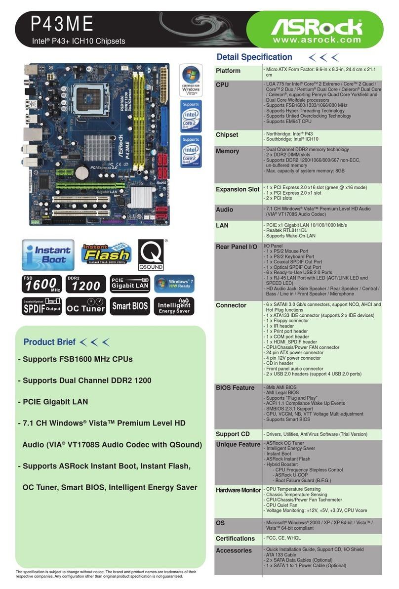ASROCK P43ME brochure
