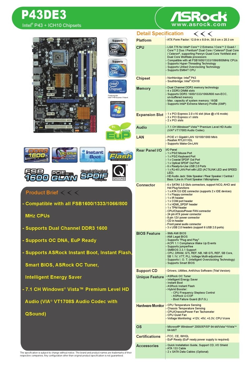 ASROCK P43DE3 brochure