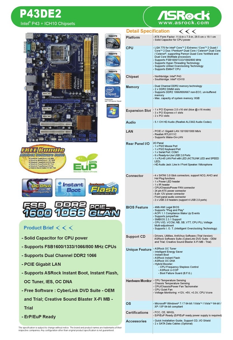 ASROCK P43DE2 User manual