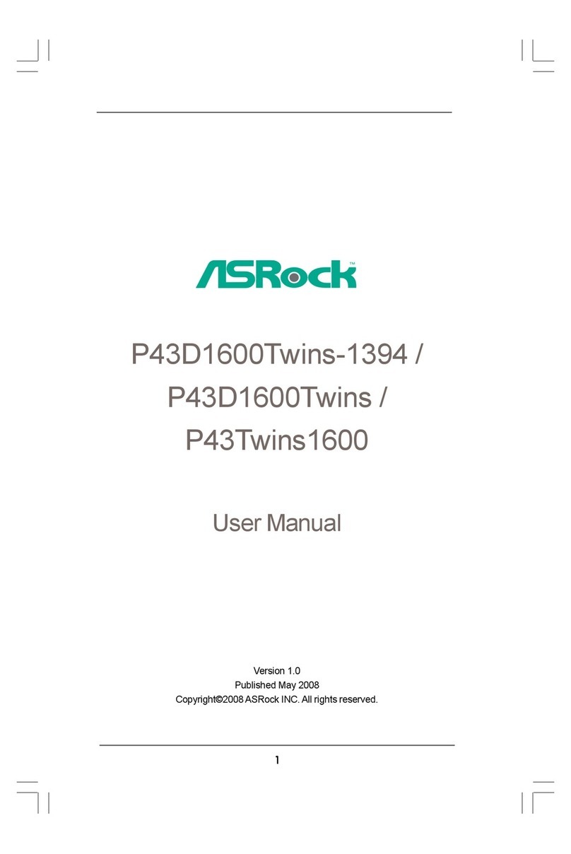 ASROCK P43D1600TWINS user manual