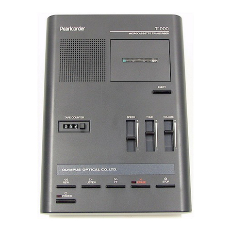 Olympus T1000 - Pearlcorder Microcassette... instruction manual