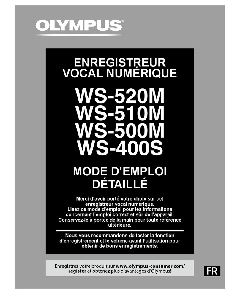 Olympus WS-400S Assembly instructions