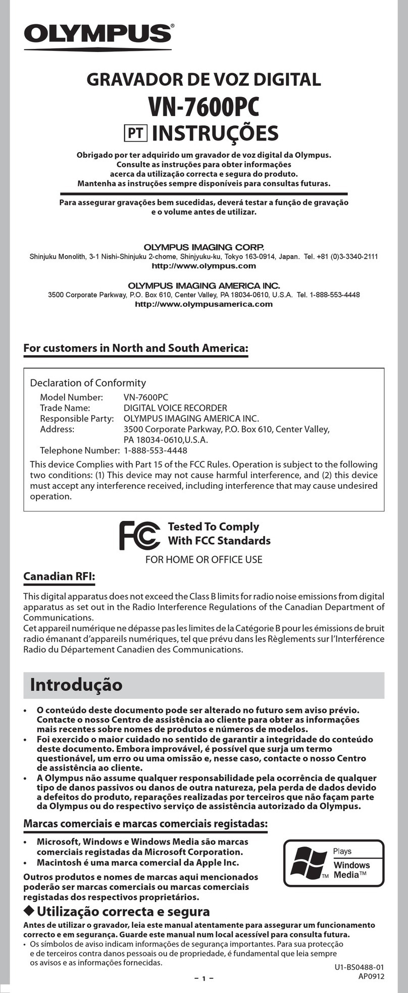 Olympus VN-7600PC User manual