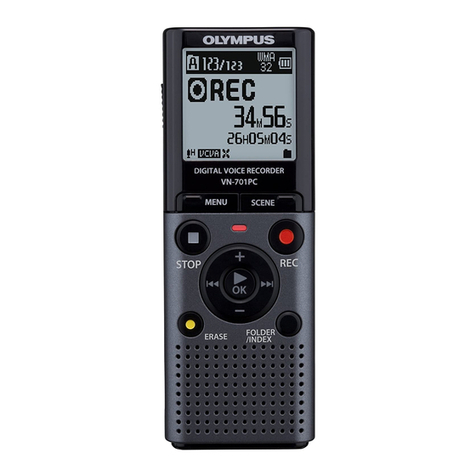 Olympus VN-701PC Setup guide