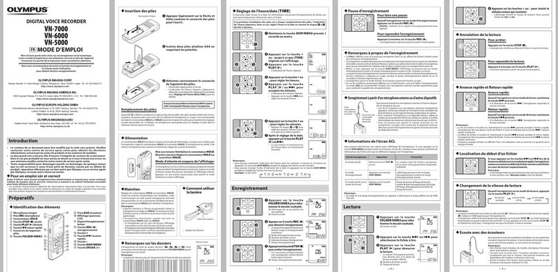 Olympus VN-5000 Mode d'emploi