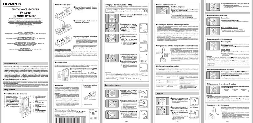 Olympus VN-5000 Mode d'emploi