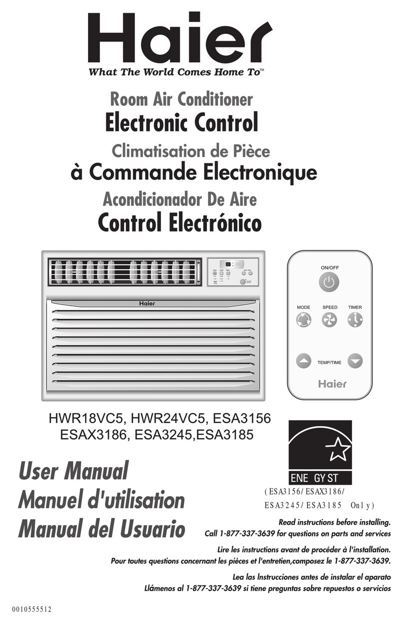 Haier HWR18VCA User manual