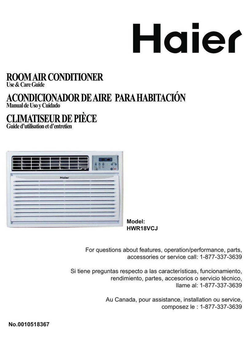 Haier HWR18VCJ User manual Haier HWR18VCJ User manual