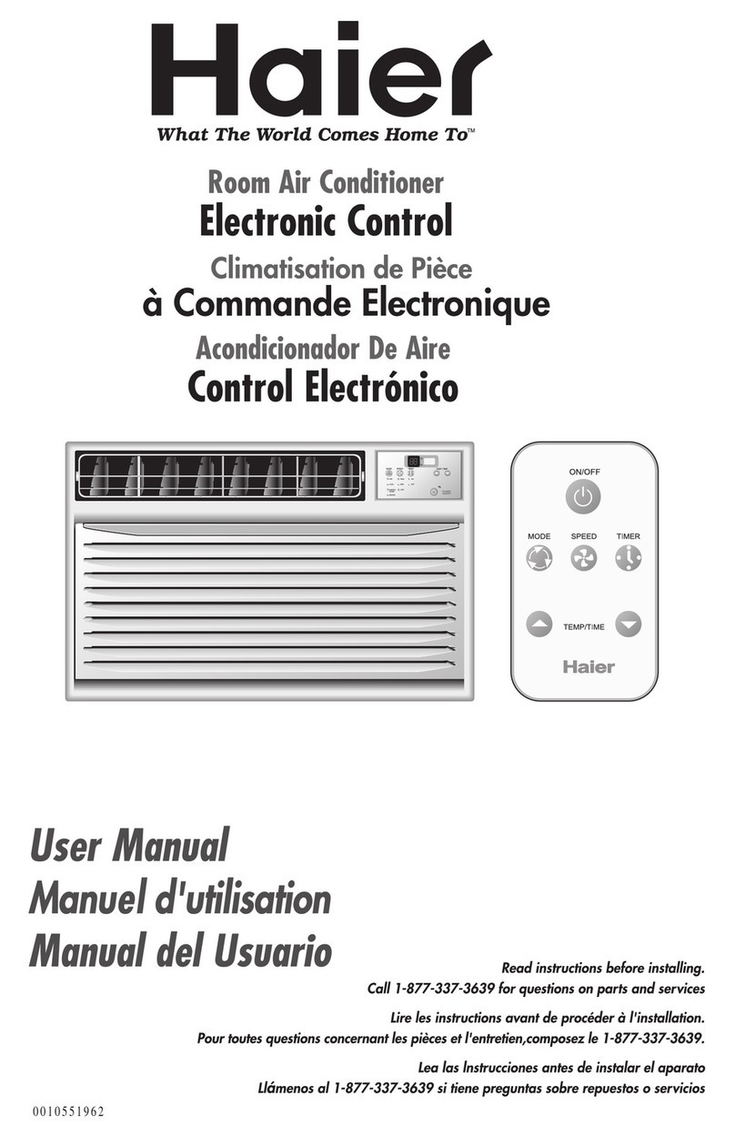 Haier HWR10XC3 User manual