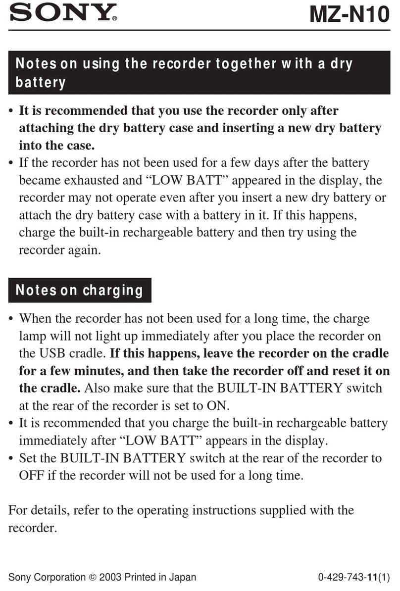 Sony MZ-N10 Guide