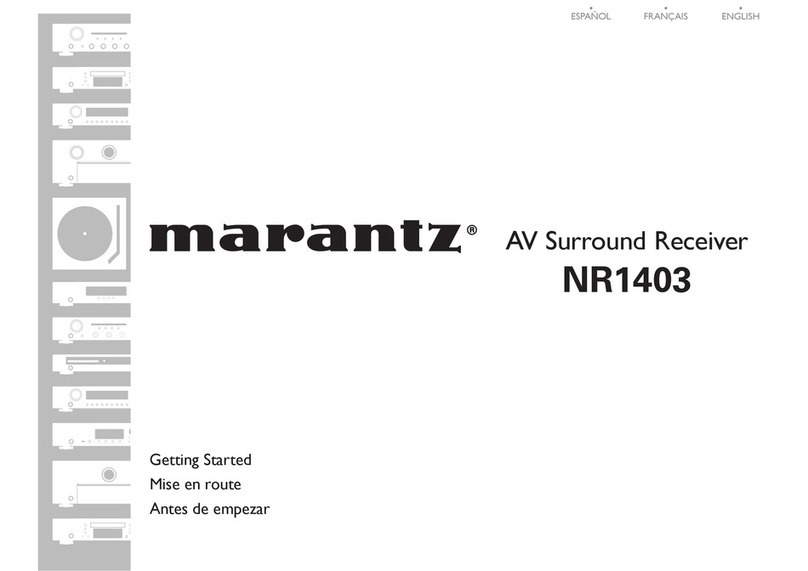 Marantz NR1403 Antes de empezar