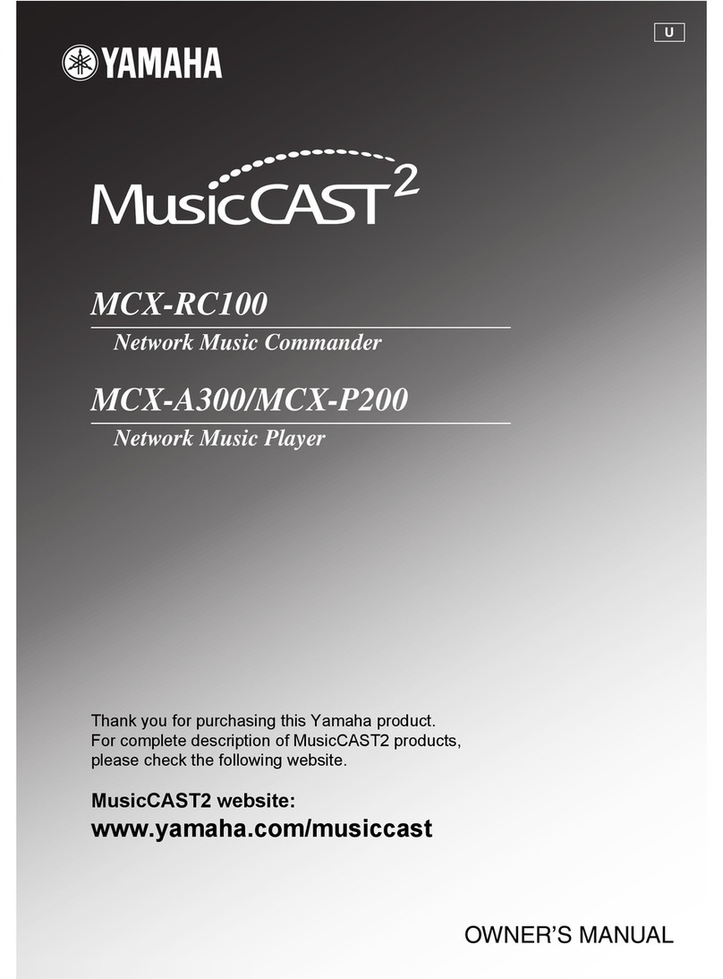 Yamaha MCX-A300 User manual