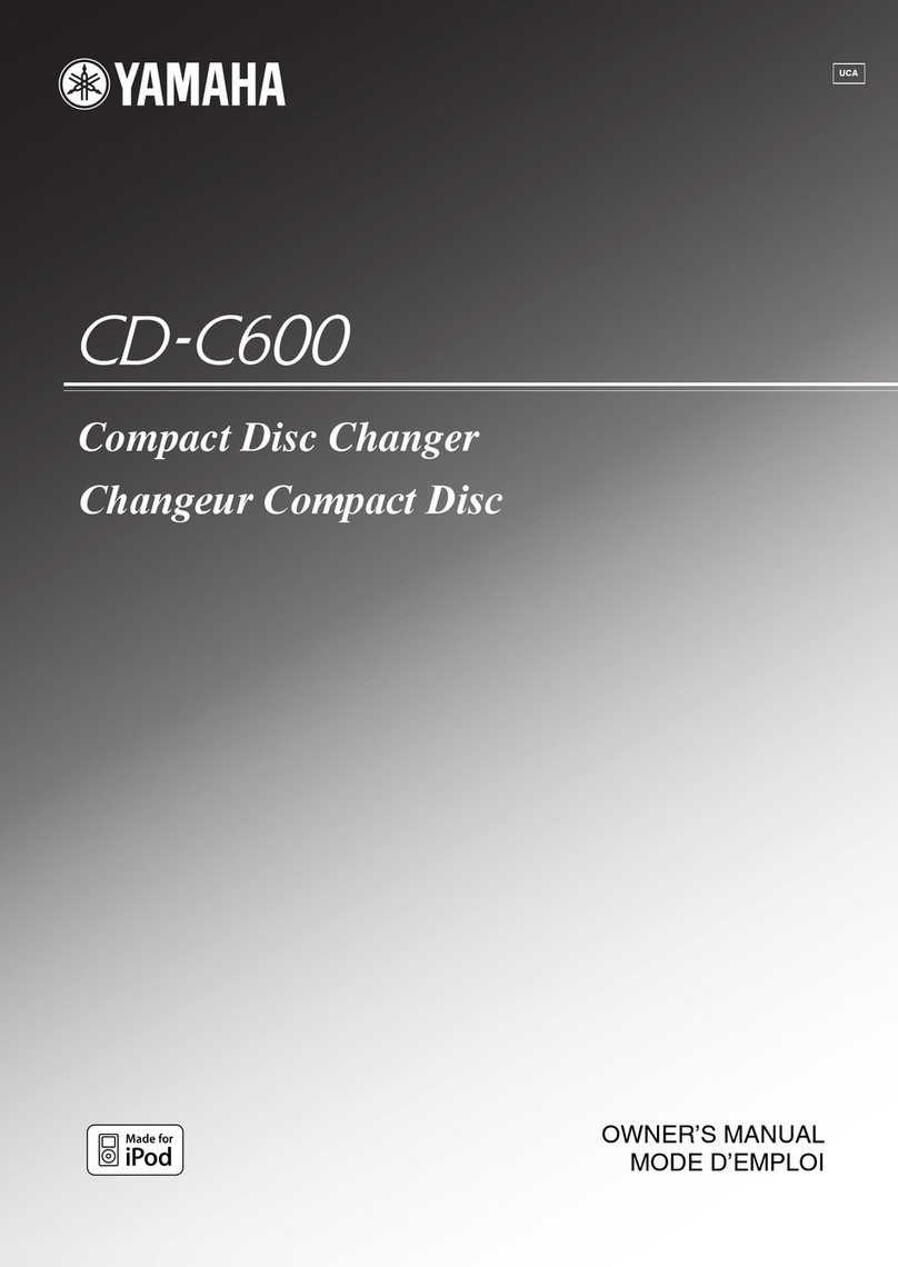 Yamaha CD-C600BL User manual