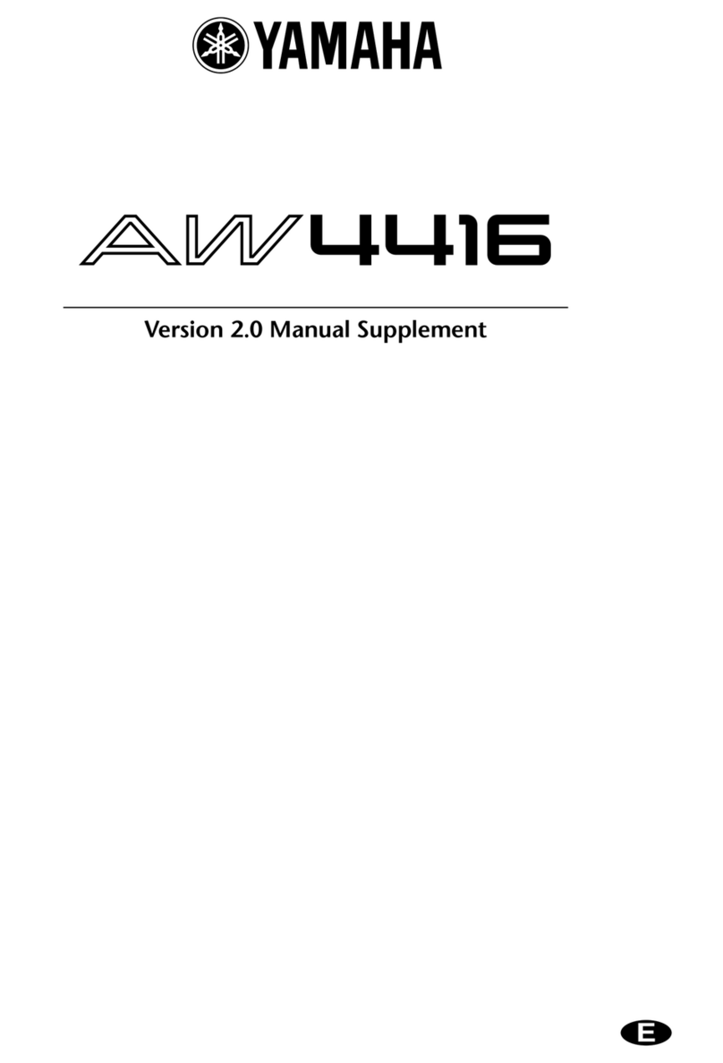 Yamaha AW4416 Manual supplement