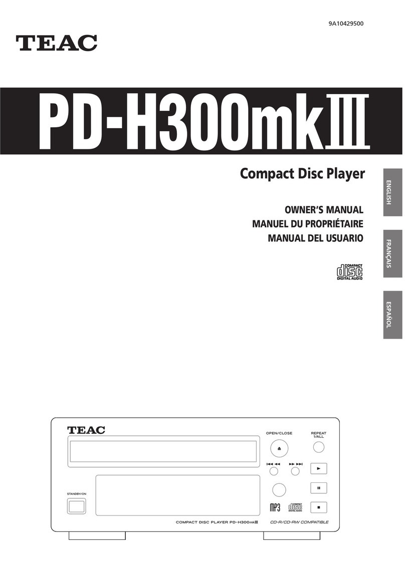 Teac PD-H300mkIII owner's manual
