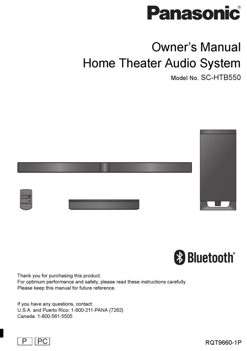 Panasonic SC-HTB550 owner's manual