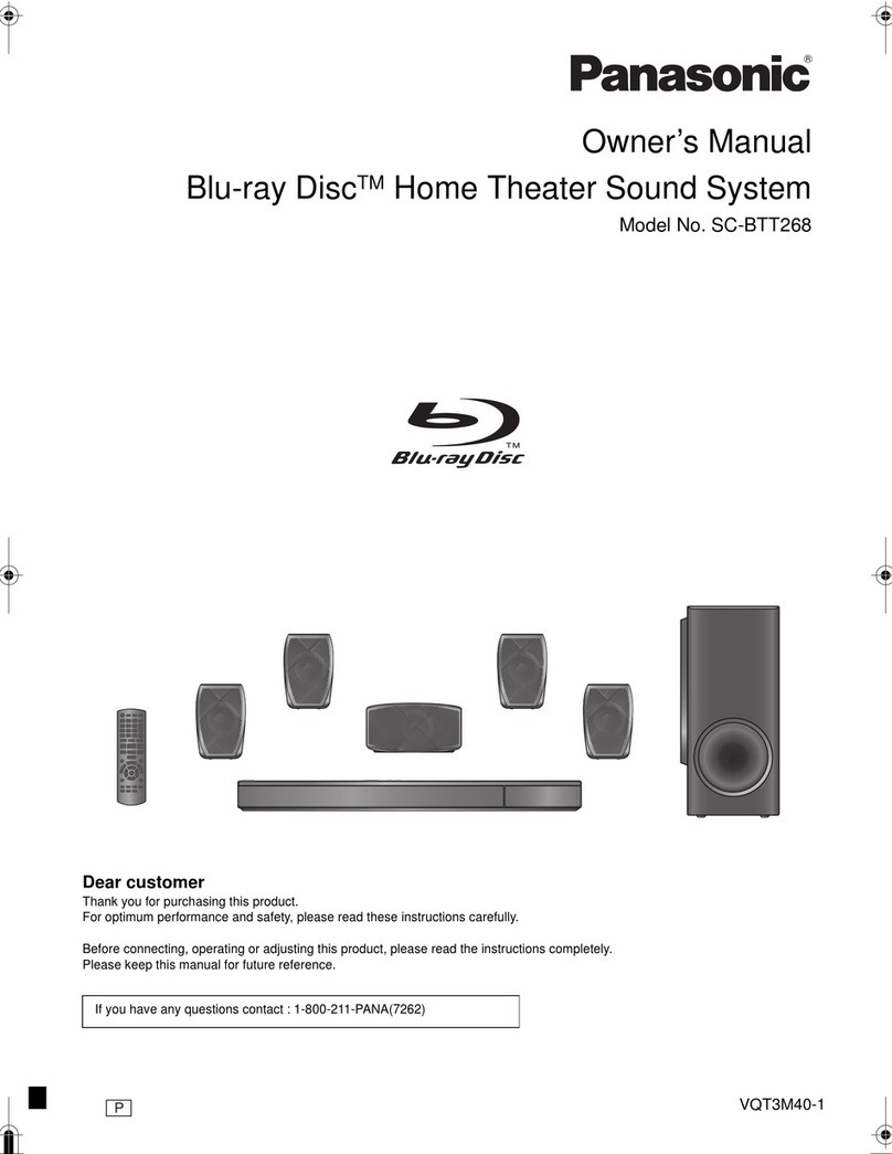 Panasonic SABTT268 owner's manual