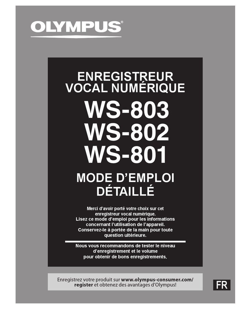 Olympus WS-801 Assembly instructions