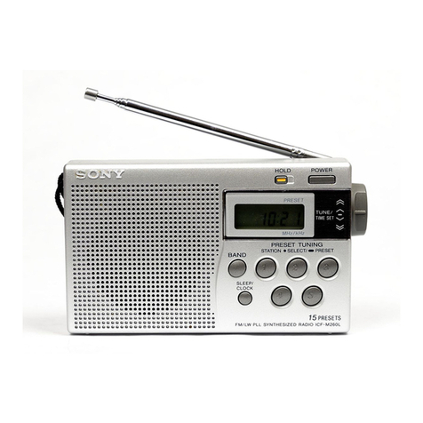 Sony ICF-M260 operating instructions