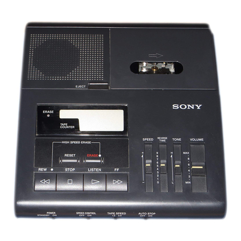 Sony BM 840 - Microcassette Transcription Transcriber Machine... User manual