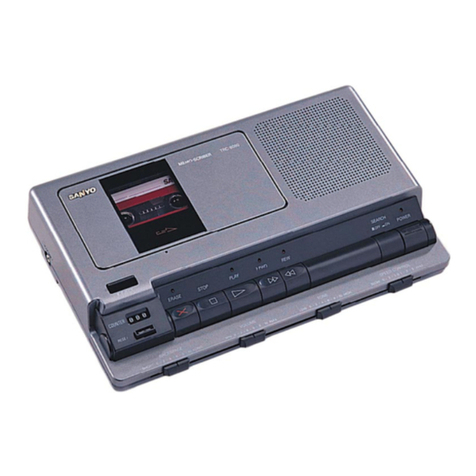 Sanyo TRC 8080 - Cassette Transcriber User manual Sanyo TRC 8080 - Cassette Transcriber User manual