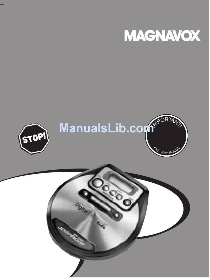Magnavox MPC42017 - Fm Stereo Digital Tuner Port. Cd... User manual Magnavox MPC42017 - Fm Stereo Digital Tuner Port. Cd... User manual