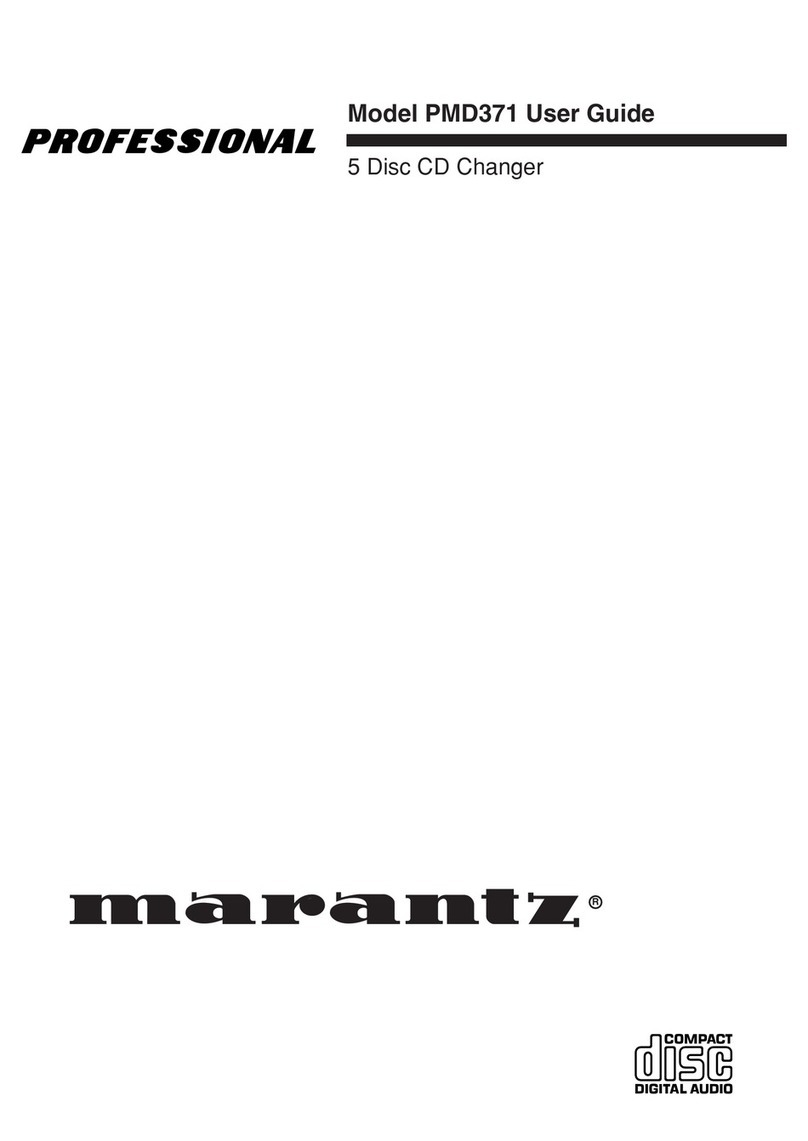 Marantz PMD371 User manual