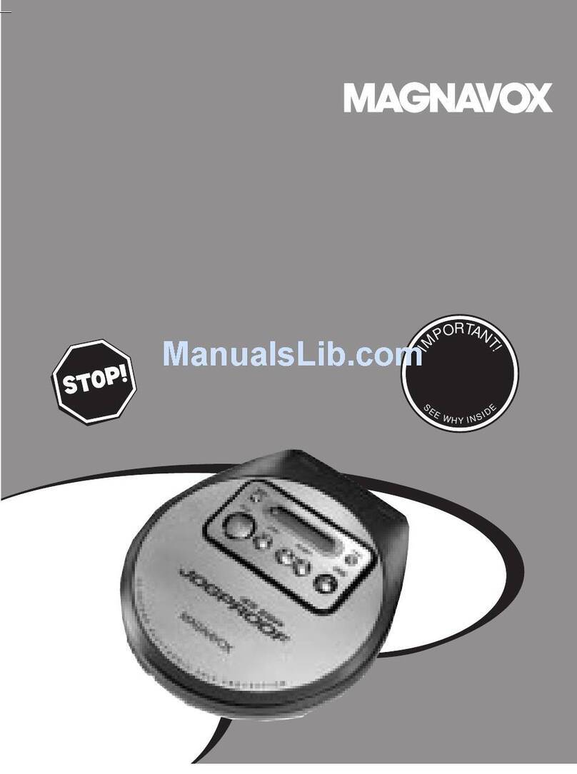 Magnavox MPC22017 - Portable Cd Player User manual