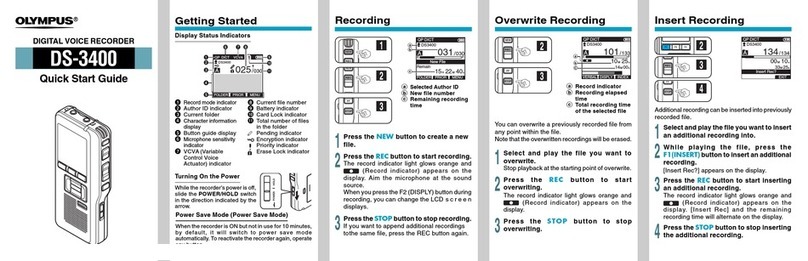 Olympus DS-3400 User manual